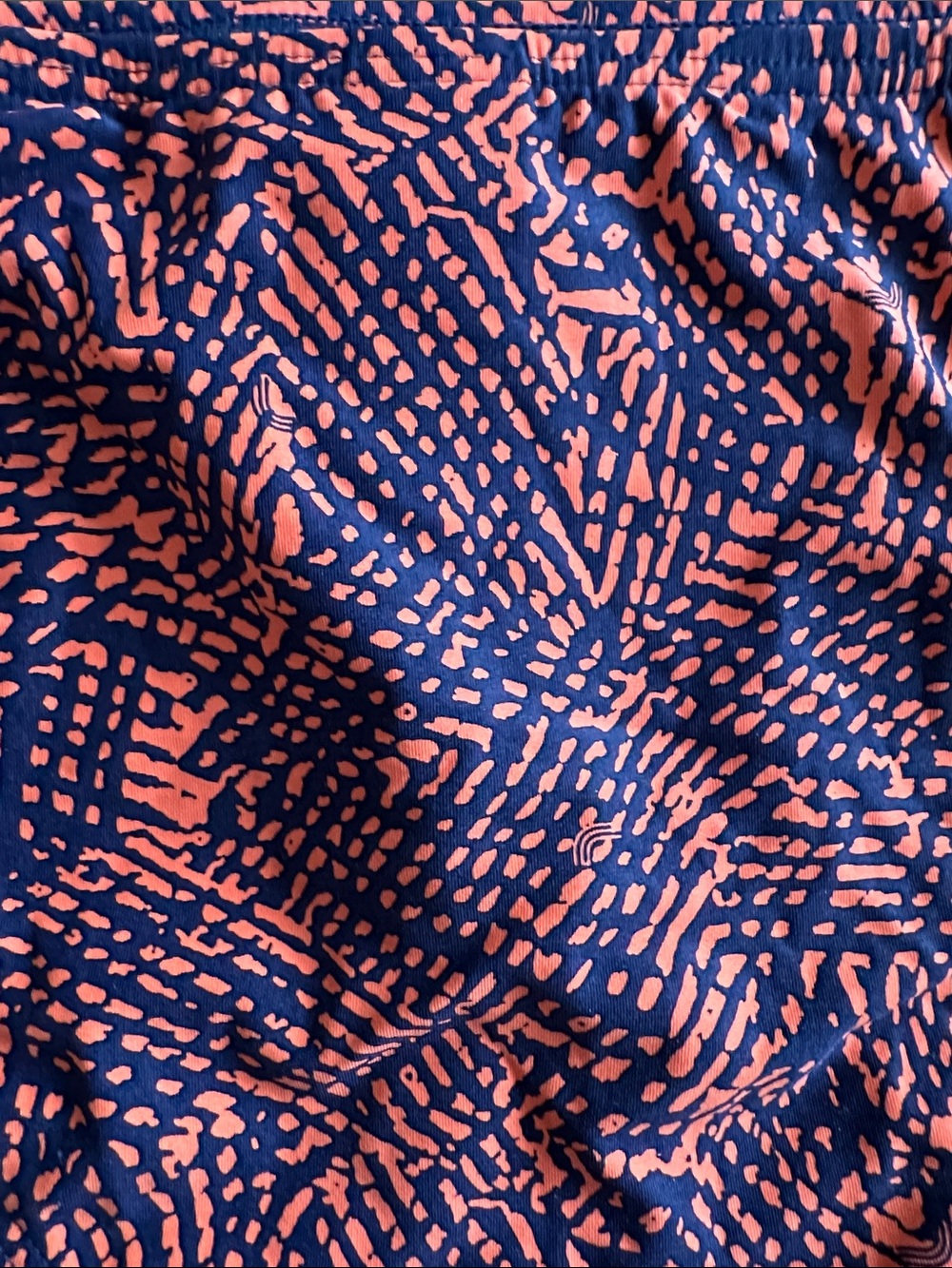 Lole Navy Bikini Set with Orange Print, Top Medium Bottom Large - Picture 11 of 13
